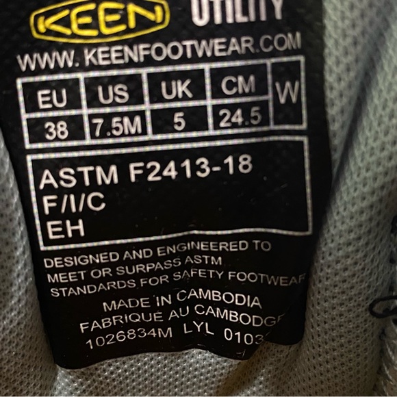 Keen Utility Minneapolis Low Height Composite Toe Women's Work Sneaker Size 7.5M - Picture 7 of 12